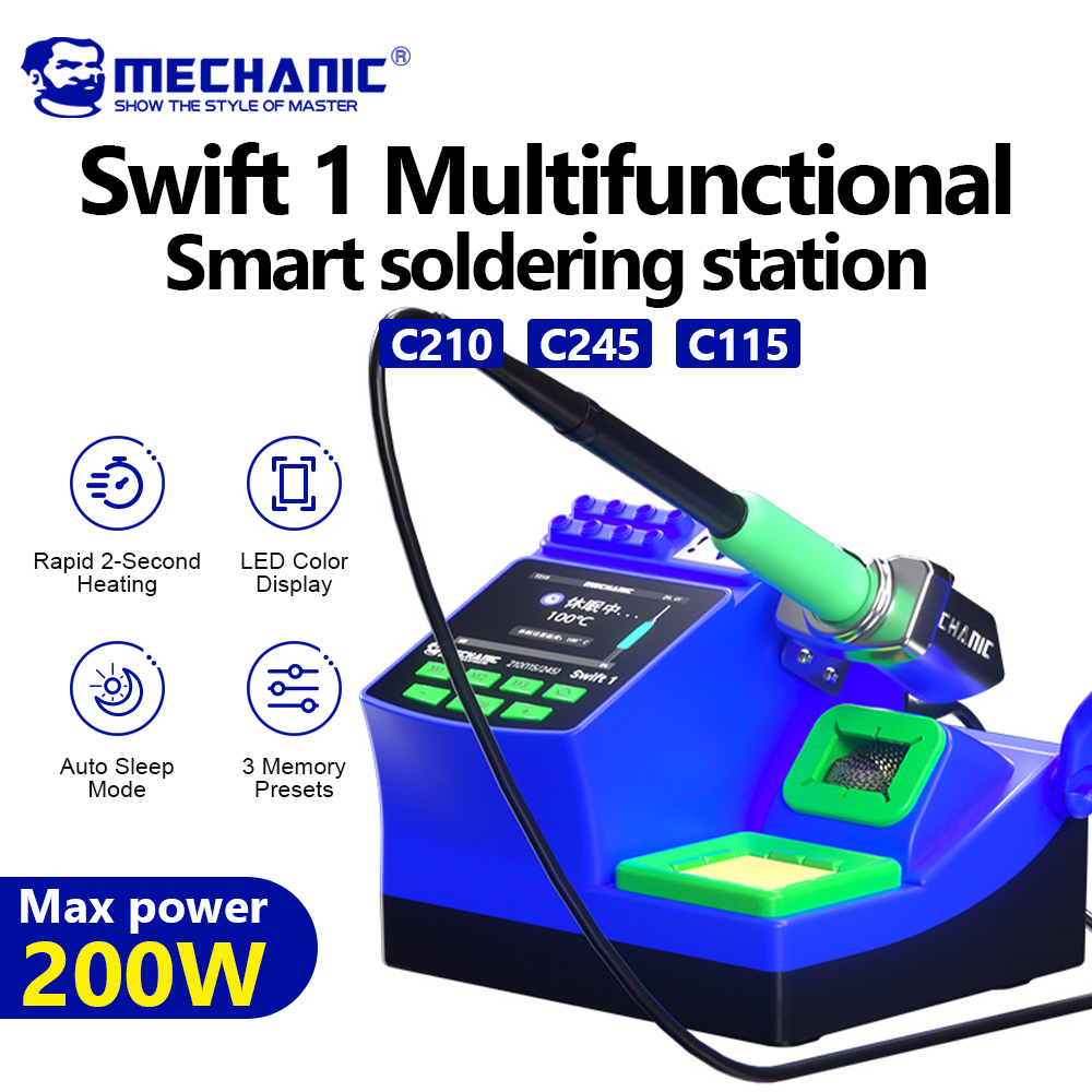 MECHANIC Swift 1 Digital Solde - C210 Precision Soldering Station ulasan dan harga