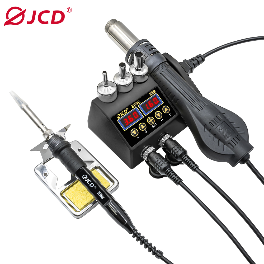 JCD 2 in 1 750W Soldering Stat - 2 In 1 Soldering Rework Station 750W ulasan dan harga