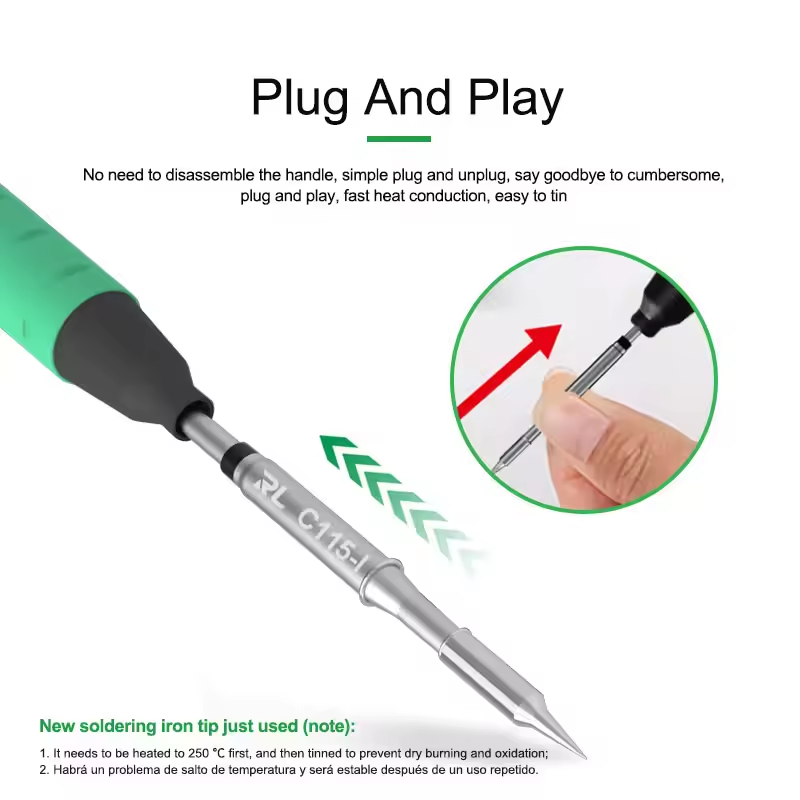 RELIFE C115-K/I/IS Nano-level  - C115 Nano Soldering Iron Station ulasan dan harga