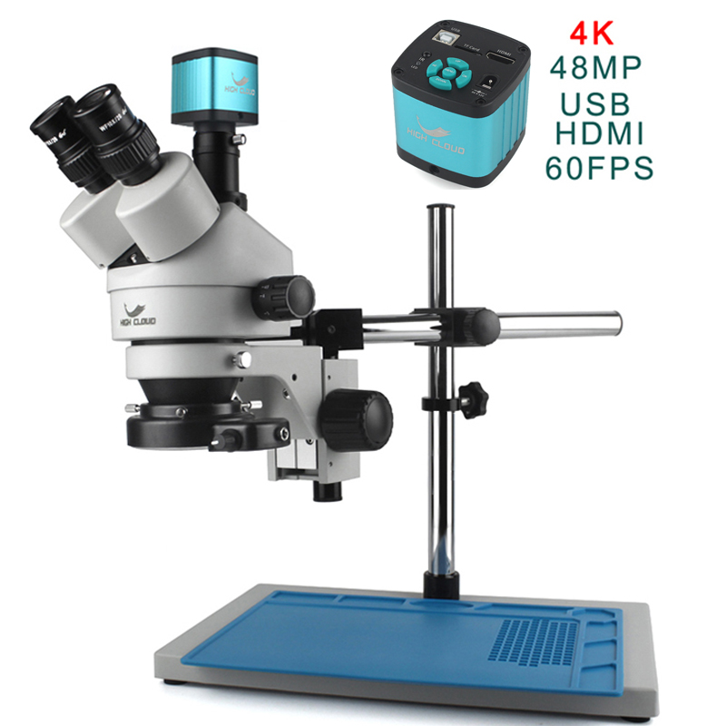4K 48MP HDMI Camera Set 3.5X 9 - Simul-Focal Industrial Microscope 4K Hdmi ulasan dan harga