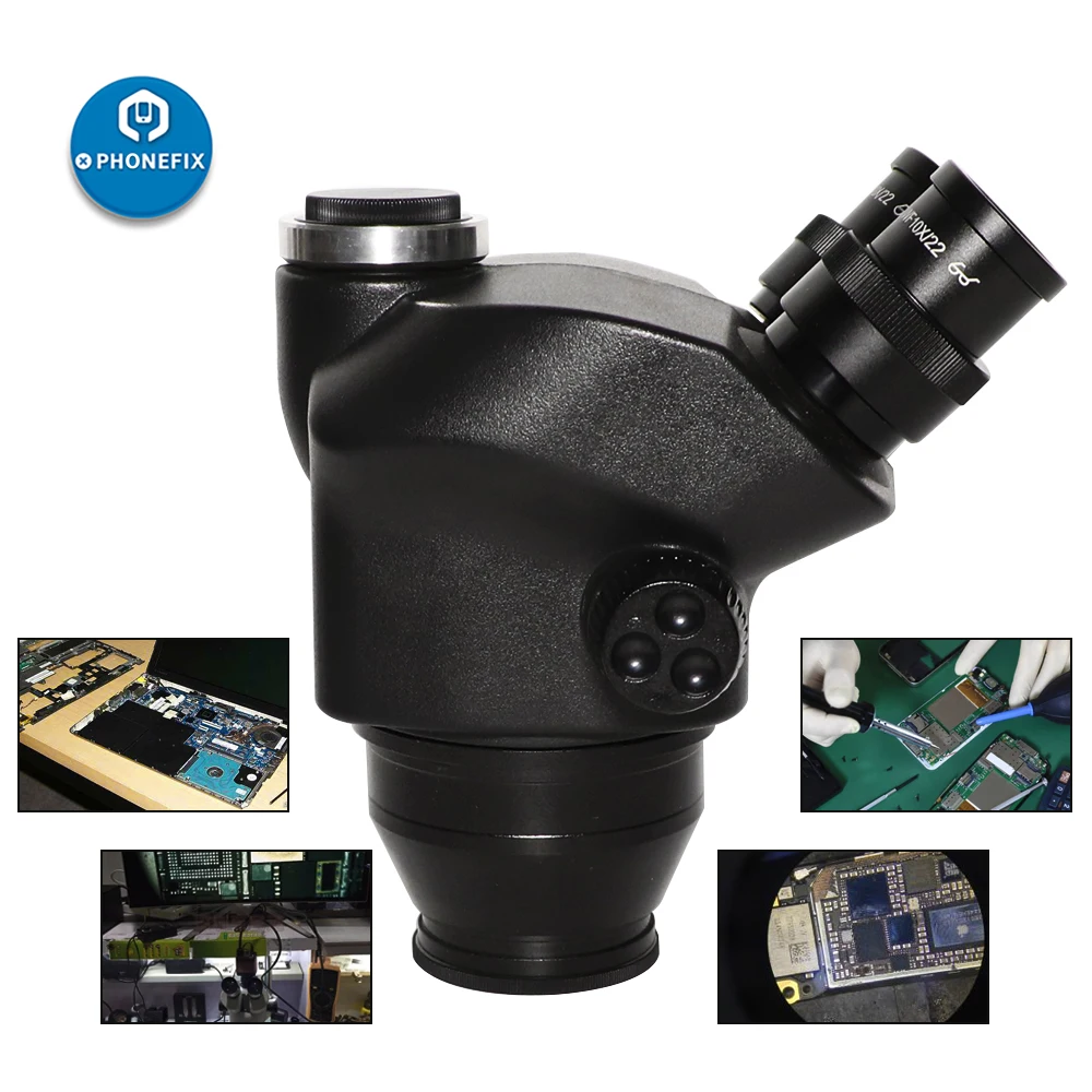 2020 Black 3.5X-90X 7X-45X Tri - Trinocular Stereo Microscope 7X-45X ulasan dan harga
