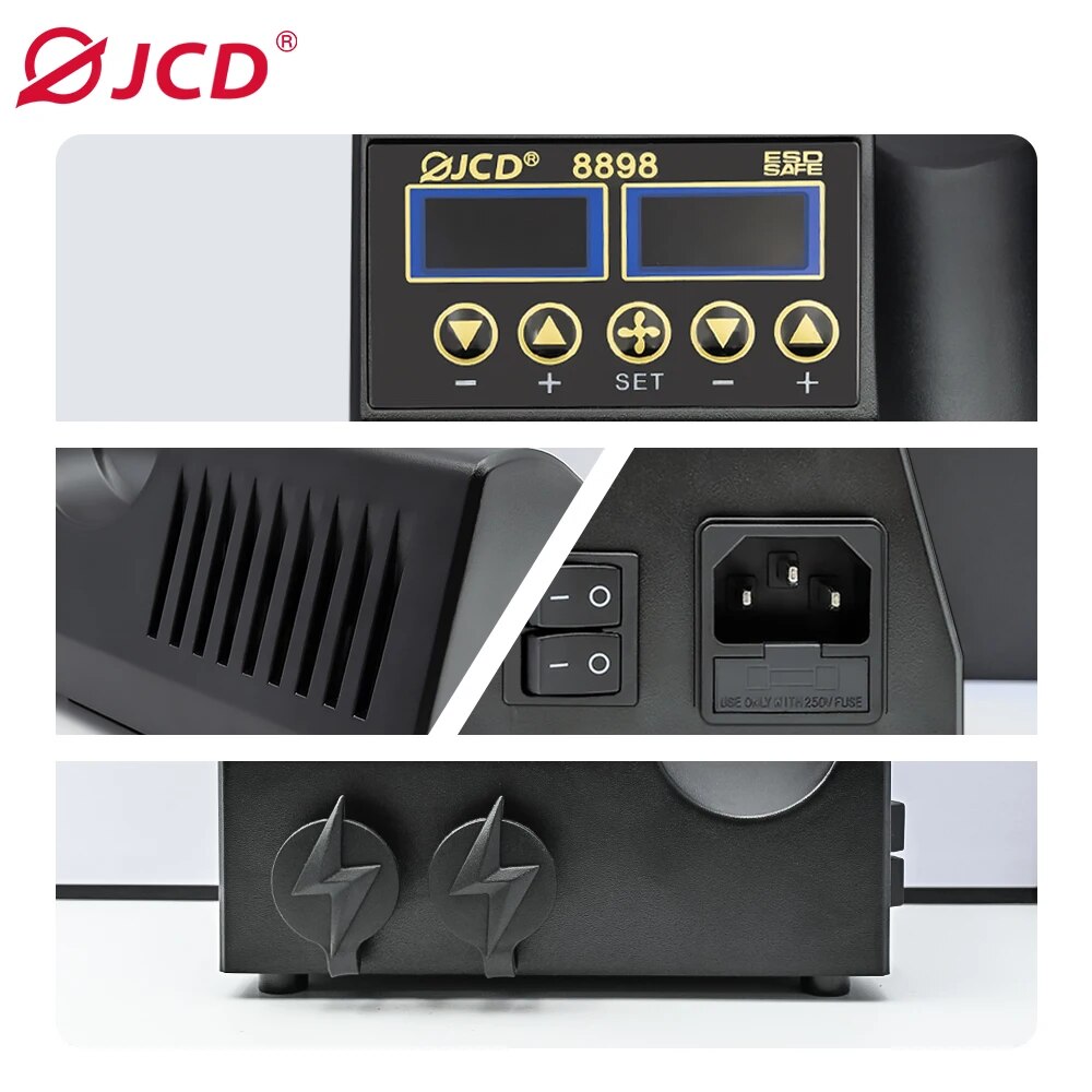 JCD 8898 Soldering Station 750 - 2 In 1 Soldering Rework Station 750W ulasan dan harga