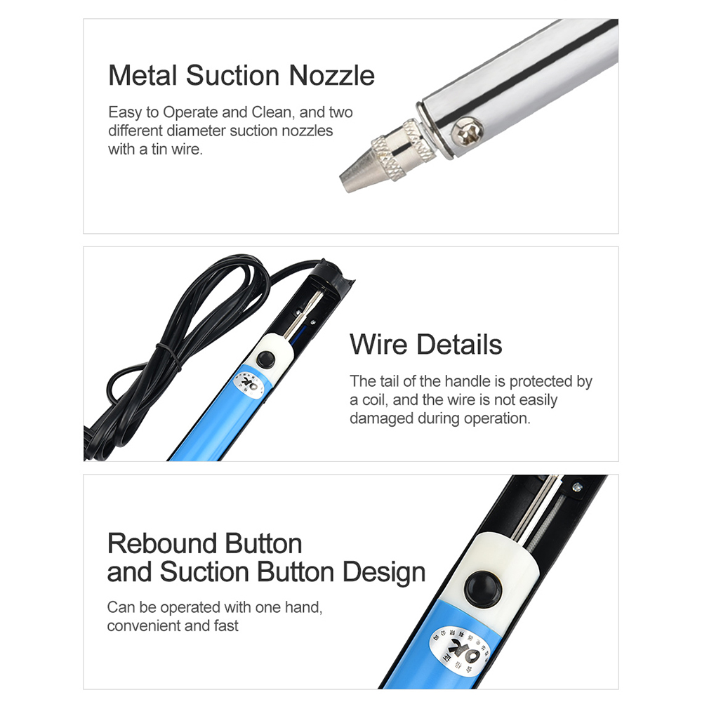 AC 110V/220V Electric Tin Suct - Desoldering Pump Electric Vacuum Station ulasan dan harga