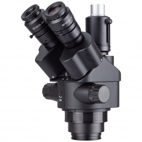 AmScope 7X-45X Black Simul-Foc - Trinocular Stereo Microscope 7X-45X ulasan dan harga
