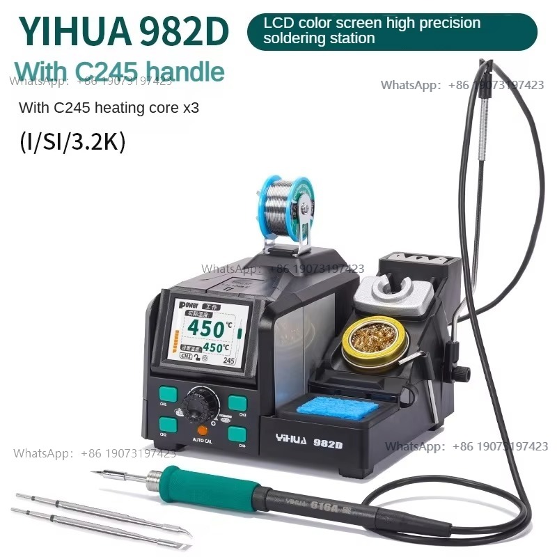 982D Digital Rapid Heating Sol - C210 Precision Soldering Station ulasan dan harga