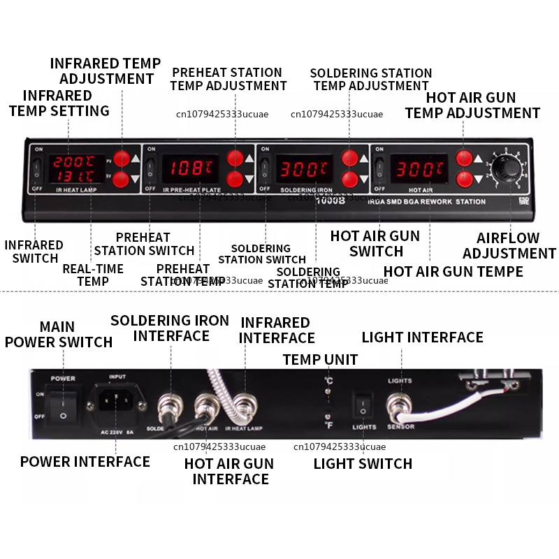 1000B/1000A Infrared Multifunc - Infrared Bga Rework Station ulasan dan harga