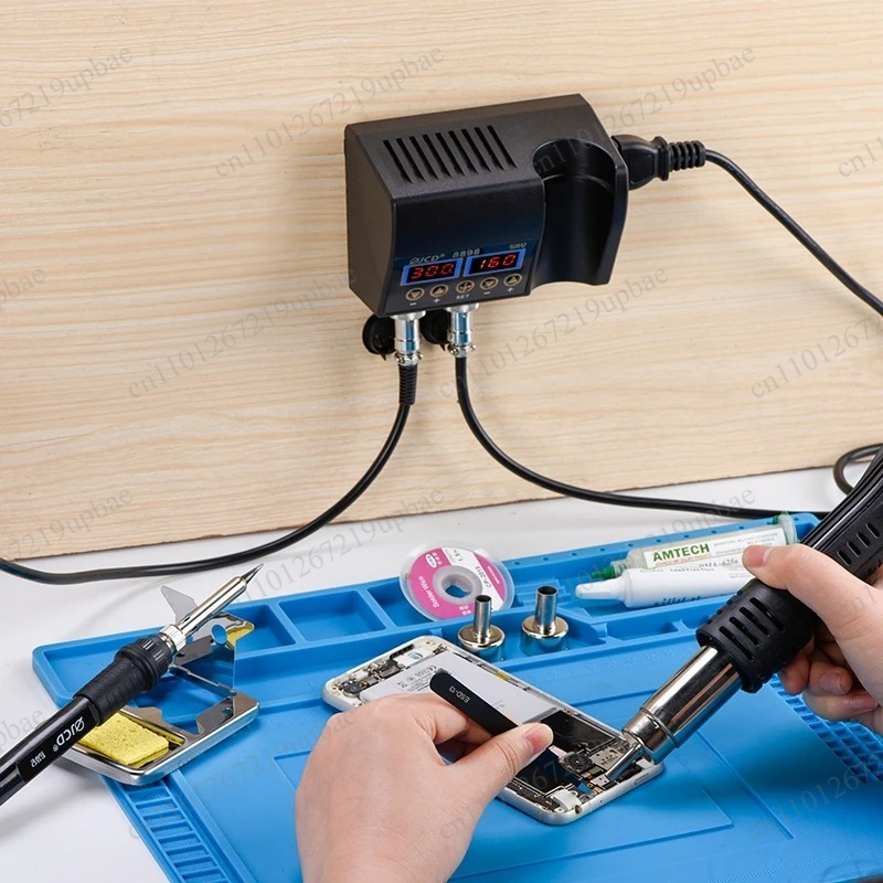8898 2‑in‑1 750W LCD Digital S - 2 In 1 Soldering Rework Station 750W ulasan dan harga