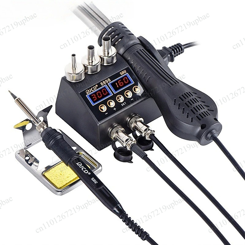 8898 2‑in‑1 750W LCD Digital S - 2 In 1 Soldering Rework Station 750W ulasan dan harga