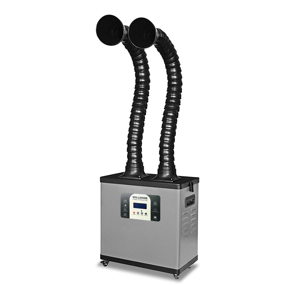 C200Y Portable High Power Dual - Fume Extractor Soldering Dual Arm ulasan dan harga