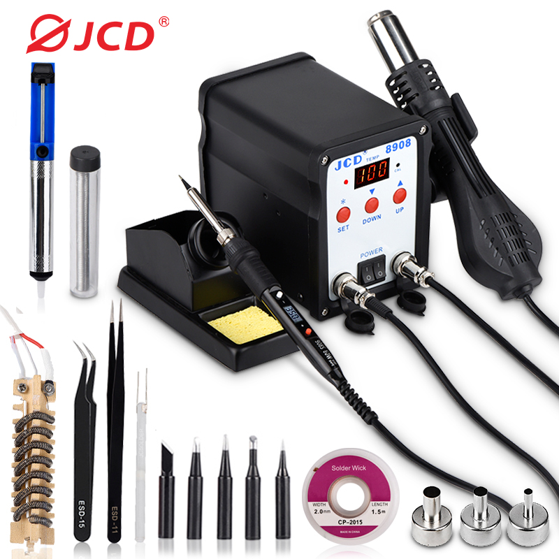 JCD Soldering Station 2 IN 1 W - 2 In 1 Soldering Rework Station 750W ulasan dan harga