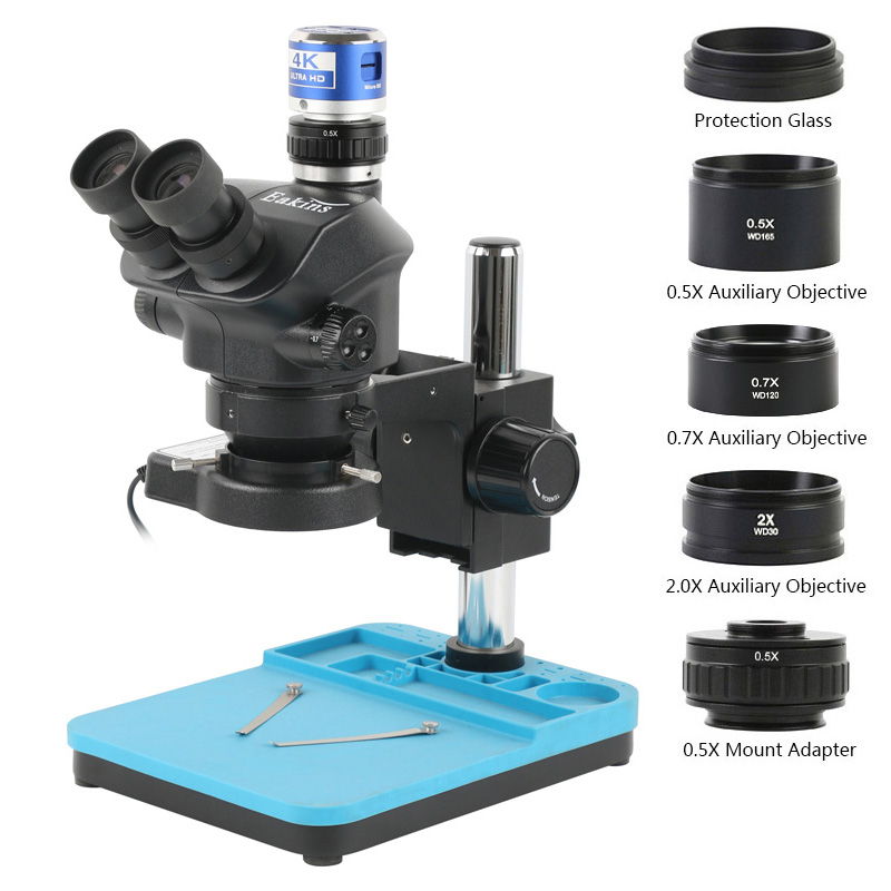 1080P 48MP 2K 4K HDMI USB VGA  - Simul-Focal Industrial Microscope 4K Hdmi ulasan dan harga