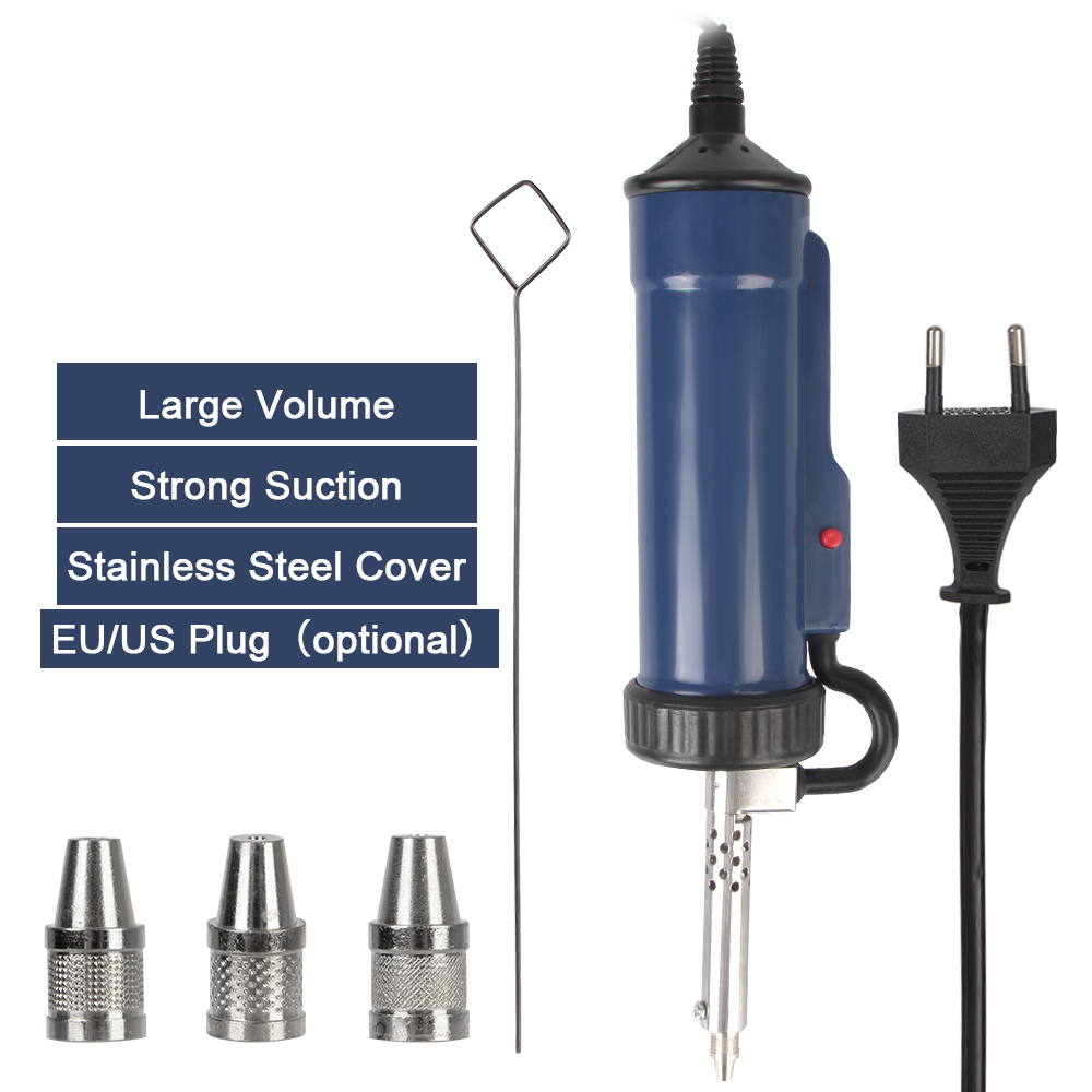 Tin Sucker Vacuum with 3 Sucti - Desoldering Pump Electric Vacuum Station ulasan dan harga