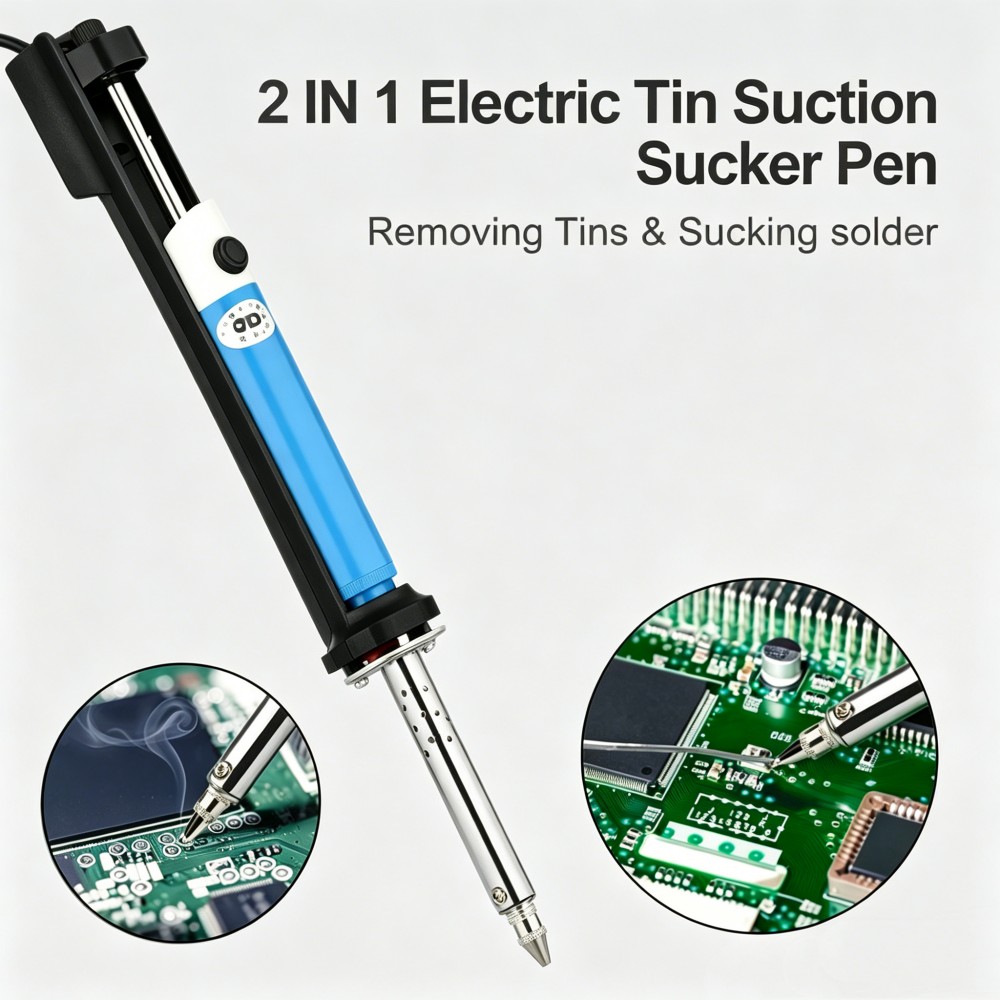 AC 220V Soldering Iron Electri - Desoldering Pump Electric Vacuum Station ulasan dan harga