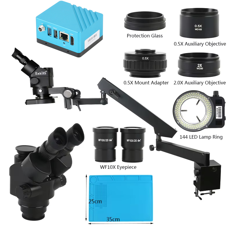 UHD 4K IMX334 HDMI Digital Vid - Simul-Focal Industrial Microscope 4K Hdmi ulasan dan harga