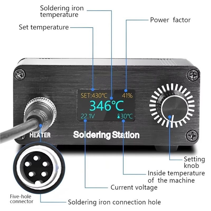 AB11-T12 For Home Repairing So - T12 Soldering Station Oled ulasan dan harga