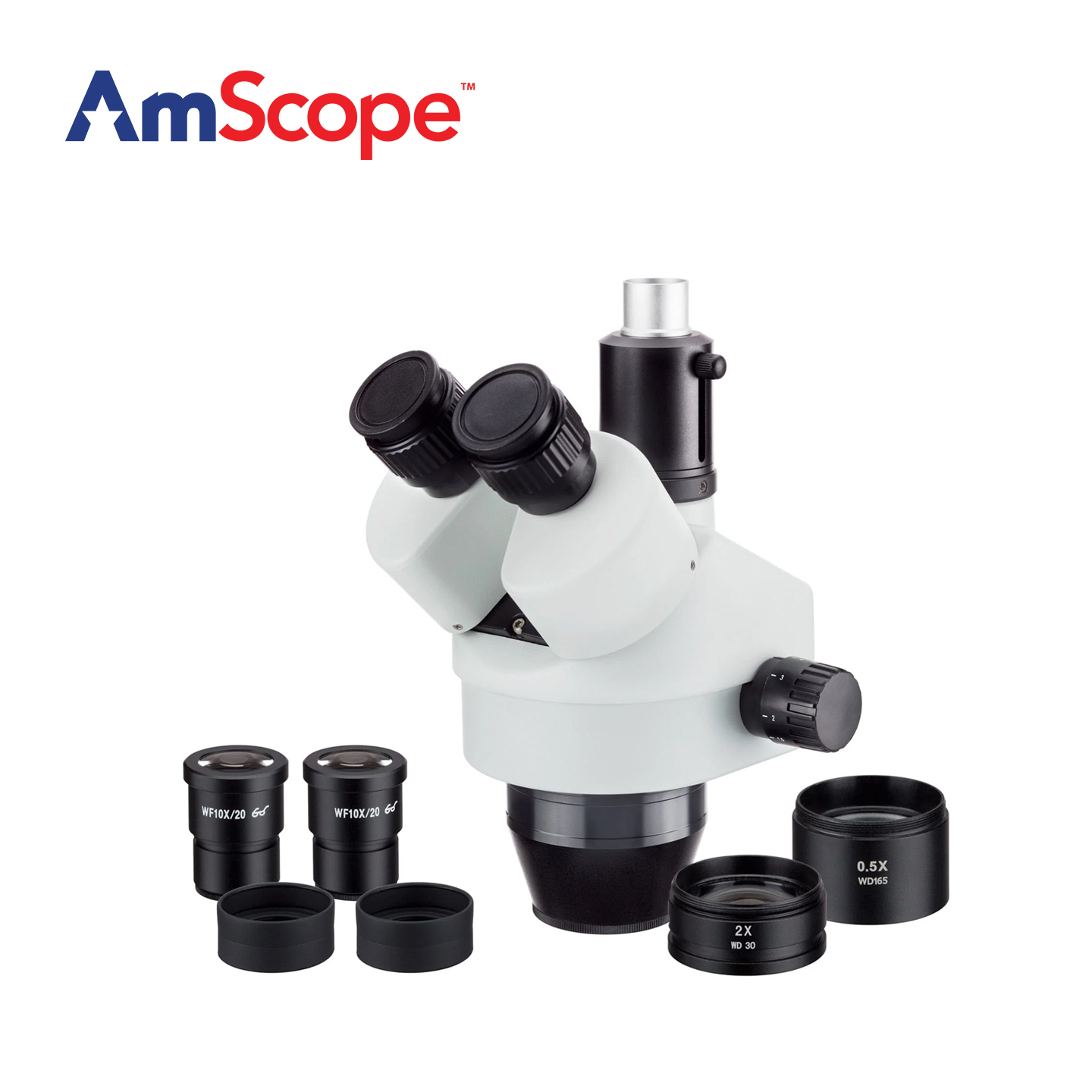 AmScope 7X-45X Magnification T - Trinocular Stereo Microscope 7X-45X ulasan dan harga