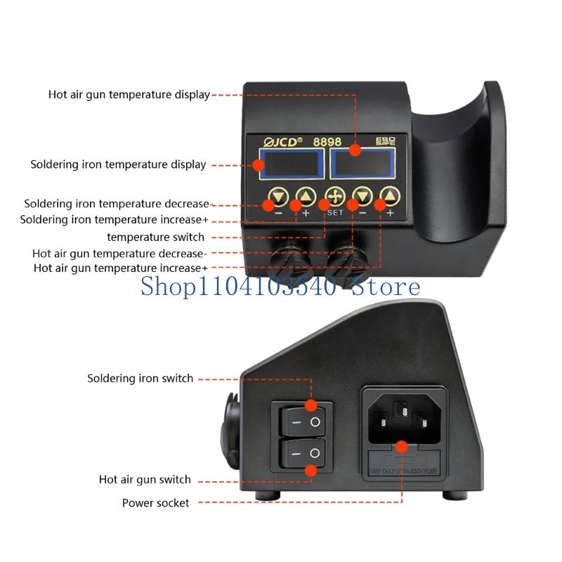 02DC Soldering Station 750W 2  - 2 In 1 Soldering Rework Station 750W ulasan dan harga