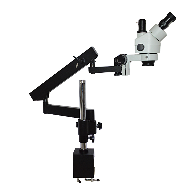 48MP 3.5X-90X Flexible Moving  - Articulating Arm Boom Stand Microscope ulasan dan harga