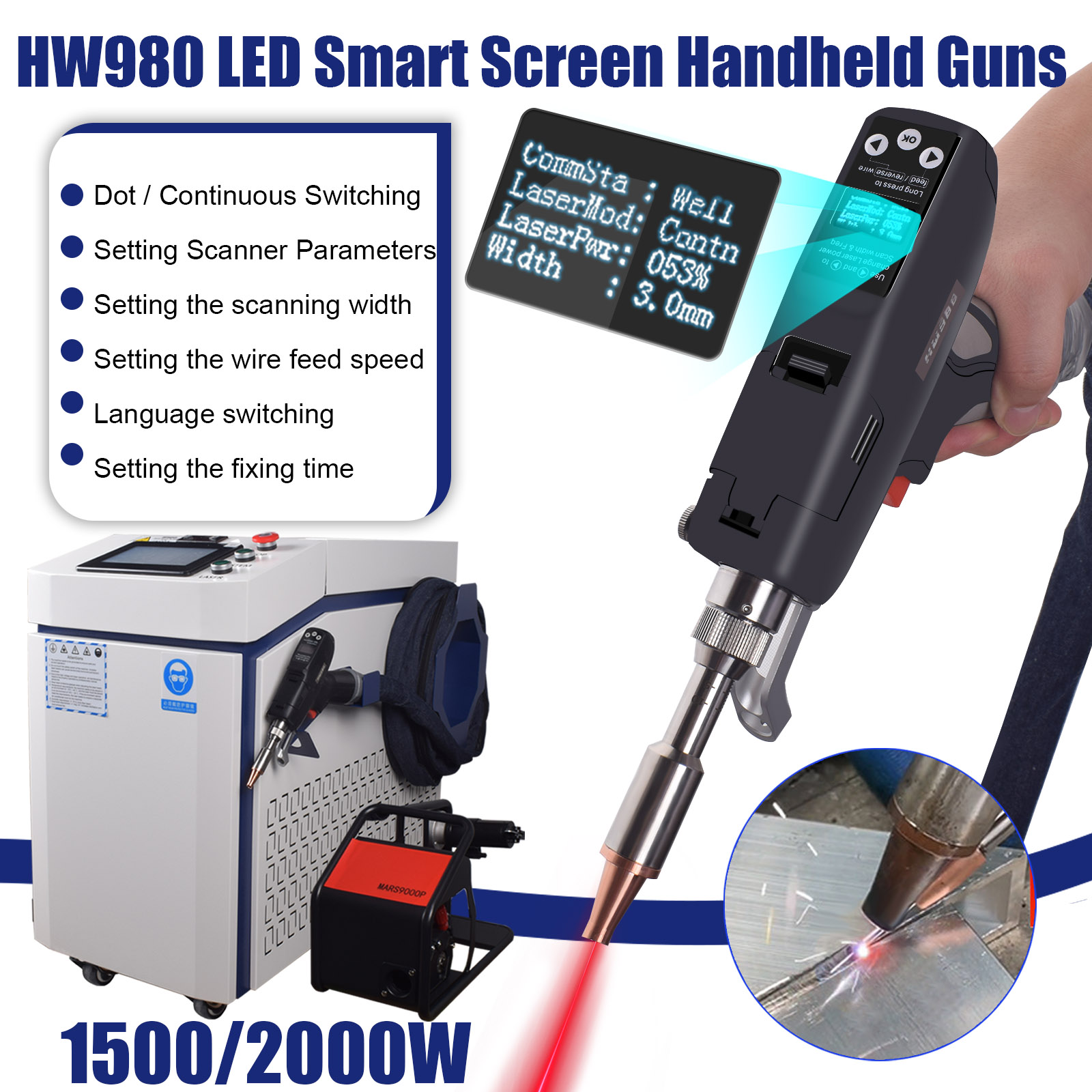 Raycus 3000W Handheld 4-in-1 F - Laser Soldering Machine Handheld ulasan dan harga