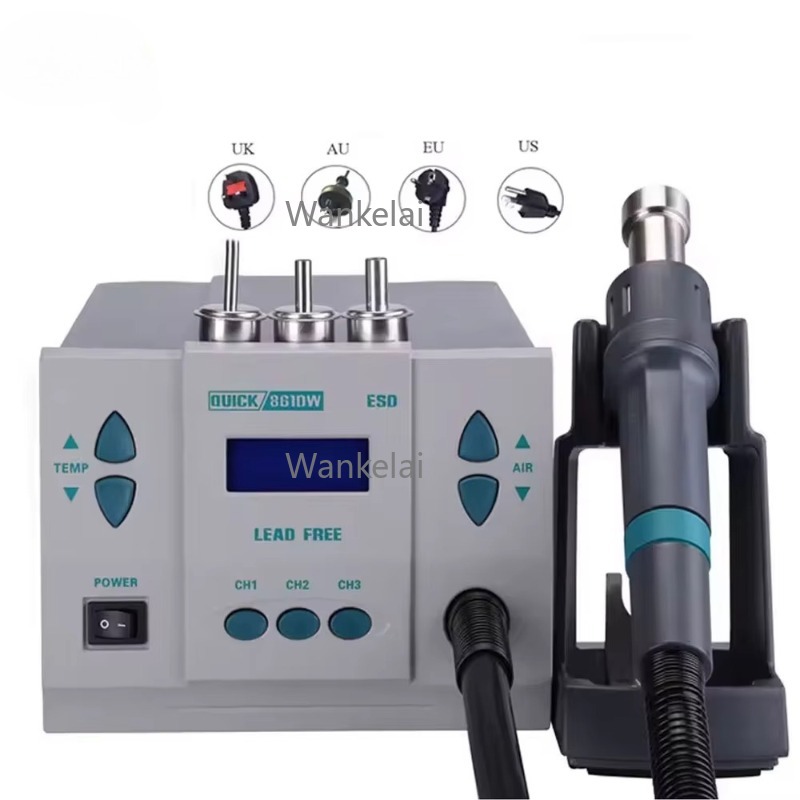 Original 1000W 220/110V QUICK  - Hot Air Rework Station 861Dw ulasan dan harga