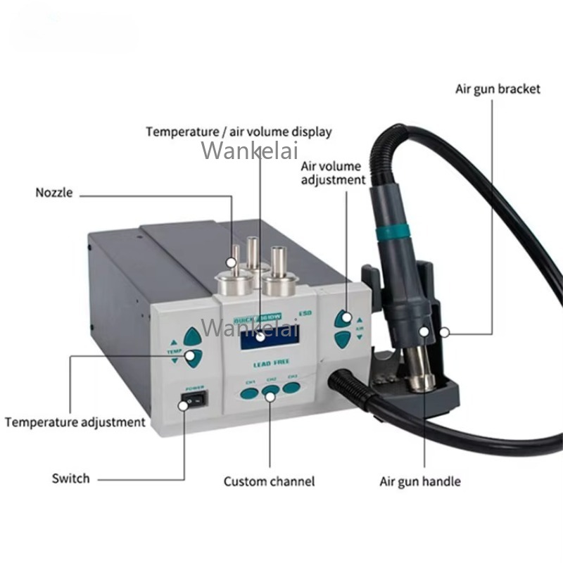 Original 1000W 220/110V QUICK  - Hot Air Rework Station 861Dw ulasan dan harga