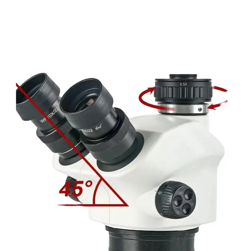 2026 New 3.5X-100X Flexible Ar - Articulating Arm Boom Stand Microscope ulasan dan harga