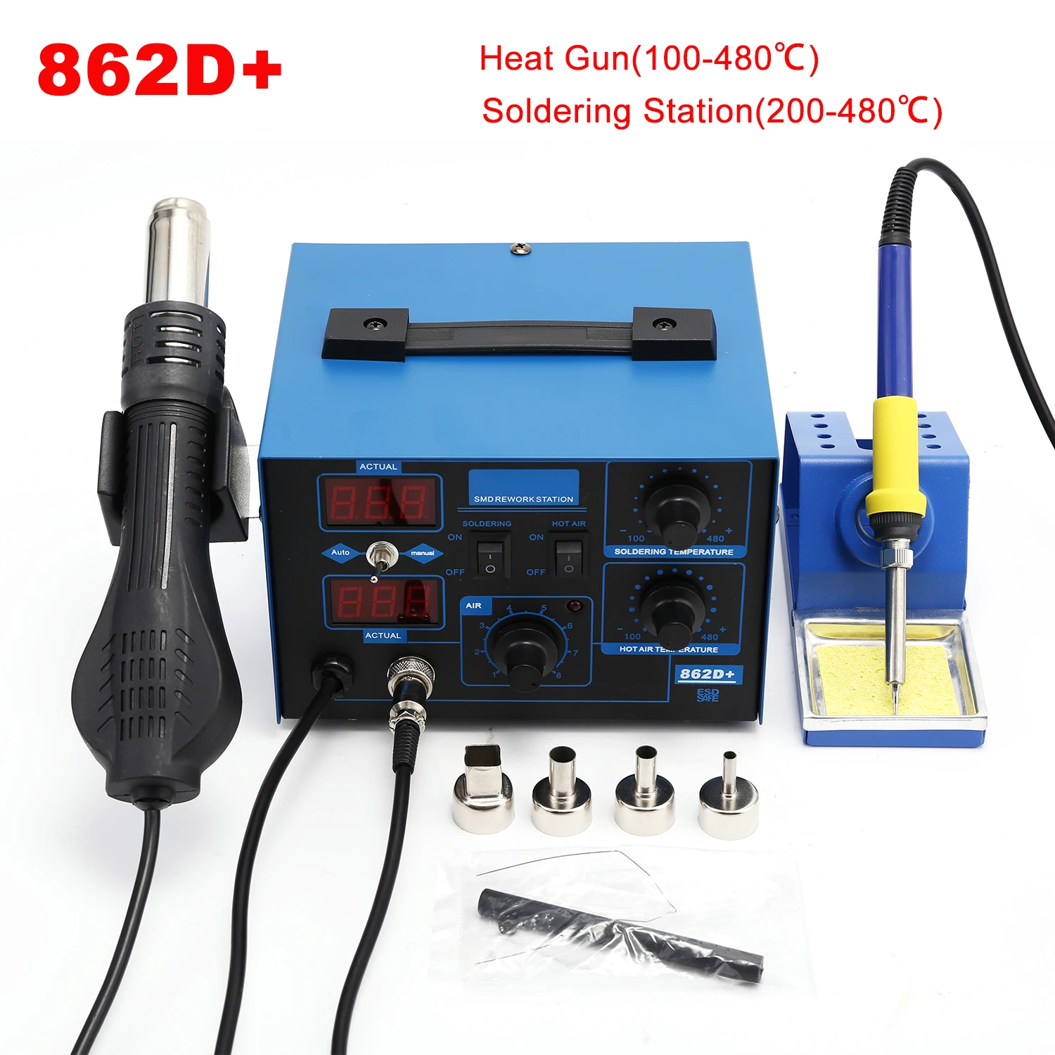 2 In 1 750W Soldering Station  - 2 In 1 Soldering Rework Station 750W ulasan dan harga