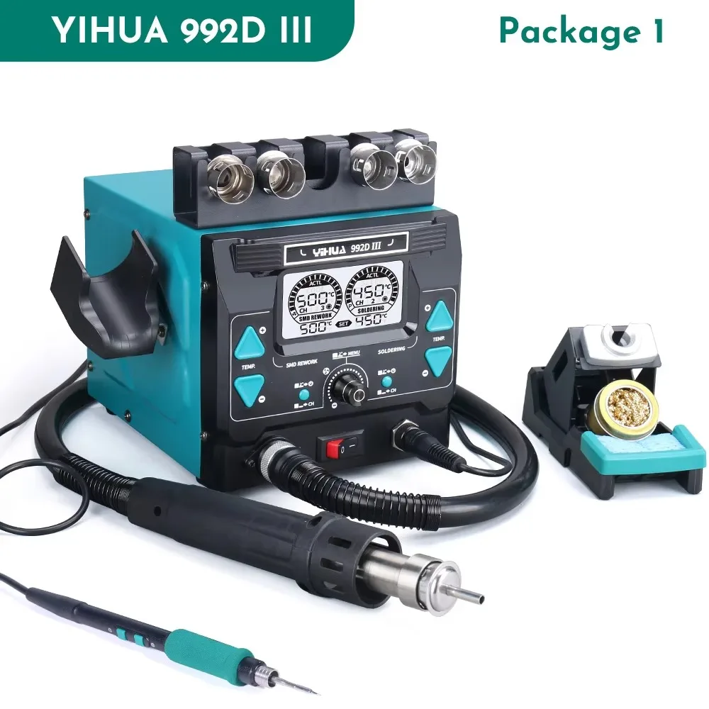 YIHUA992D-III 1000W High Power - C210 Precision Soldering Station ulasan dan harga