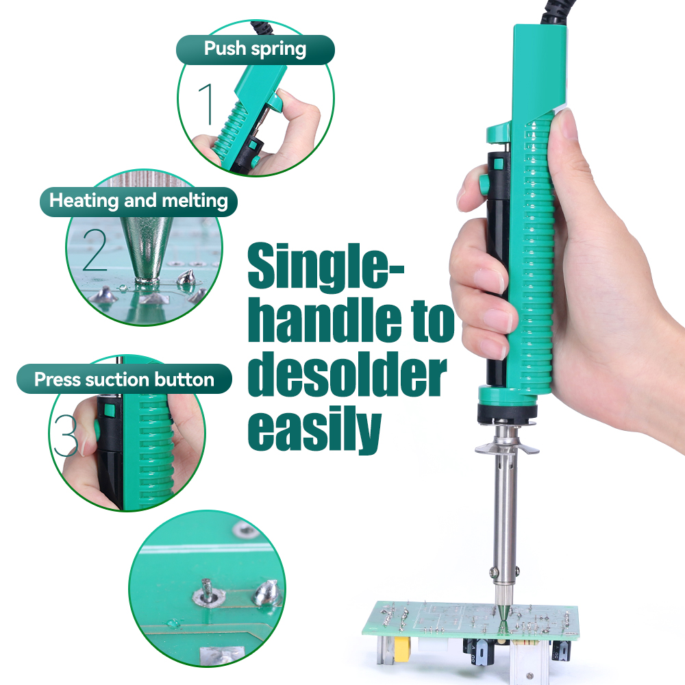 YIHUA 929D-V Tin Sucker Electr - Desoldering Pump Electric Vacuum Station ulasan dan harga