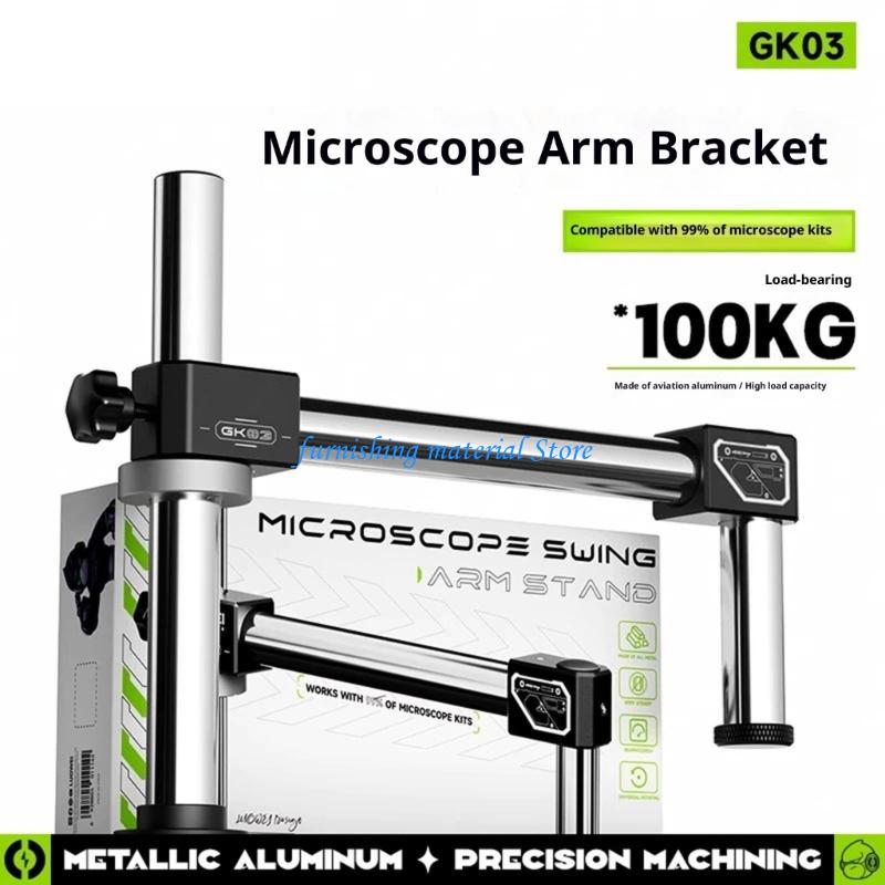 Y5GD Stereo Microscope Double  - Articulating Arm Boom Stand Microscope ulasan dan harga