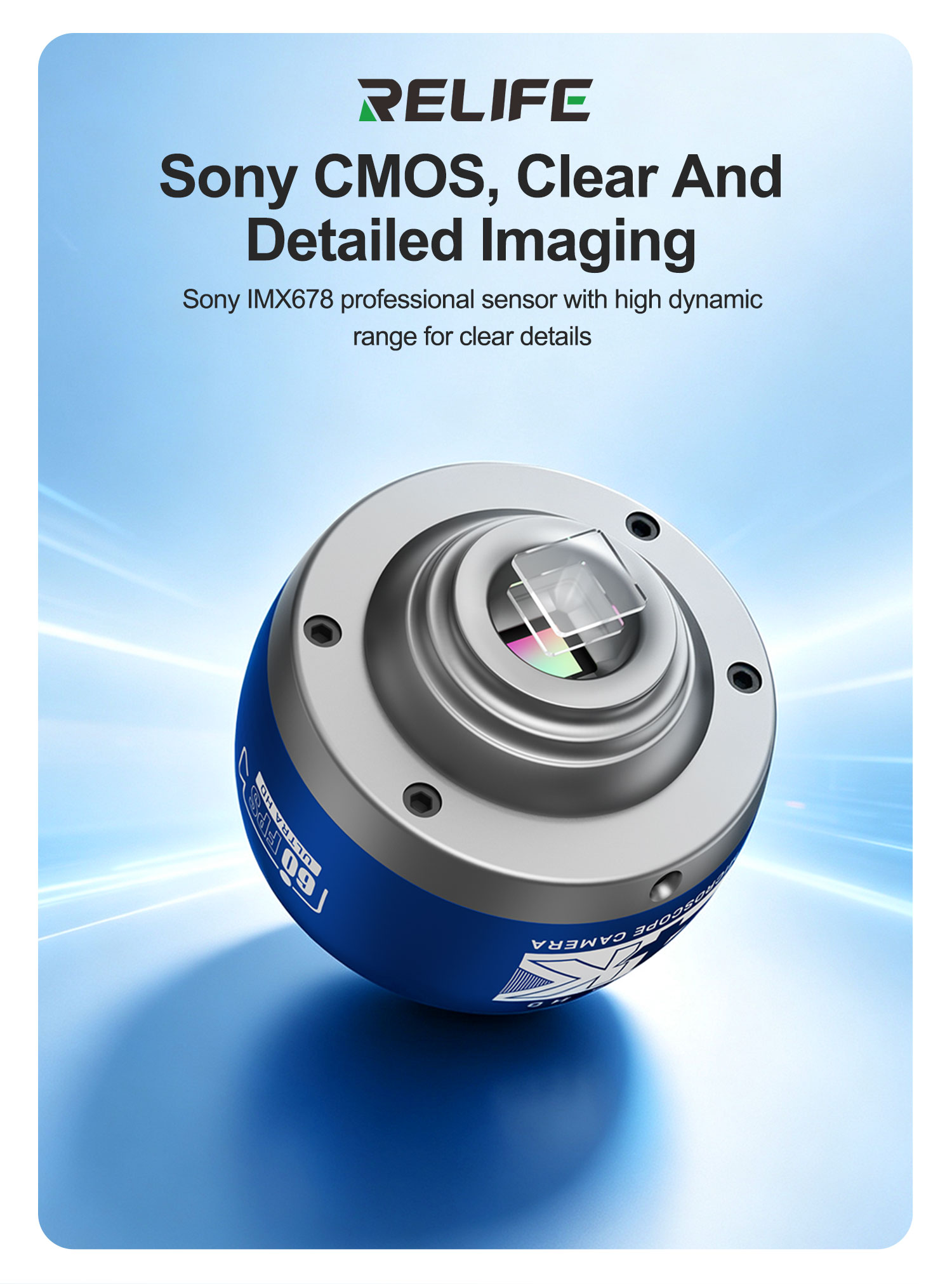 RELIFE MC5 4K 60FPS Microscope - 4K Microscope Camera Sony Sensor ulasan dan harga