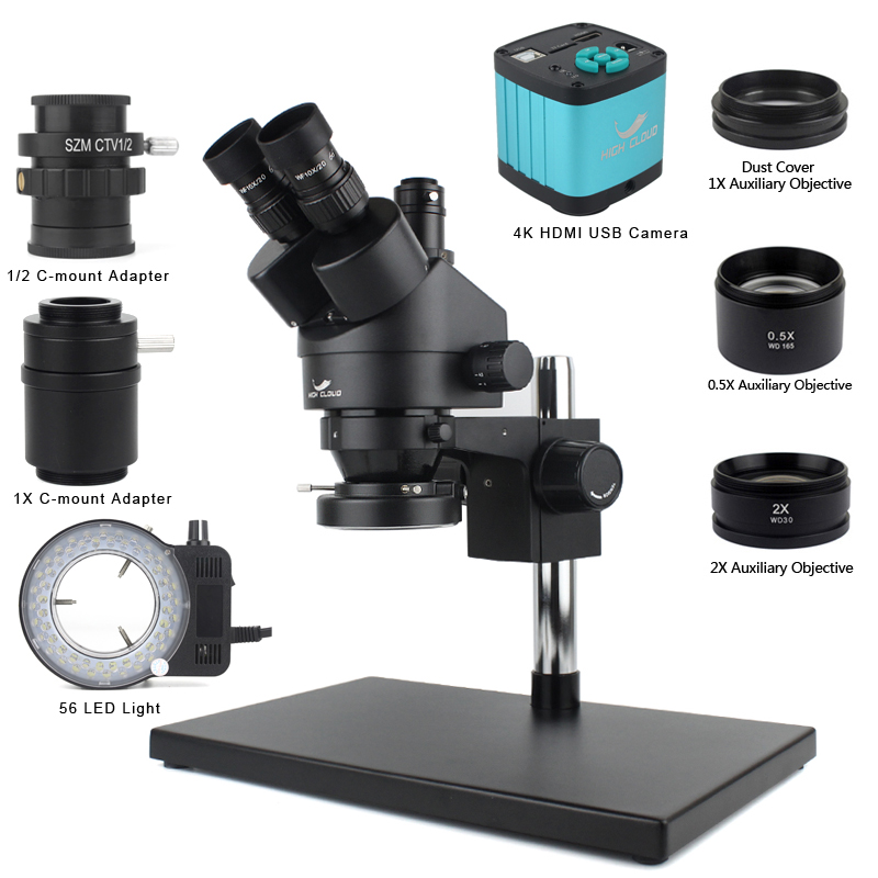 Phone PCB Soldering Repair Lab - Simul-Focal Industrial Microscope 4K Hdmi ulasan dan harga