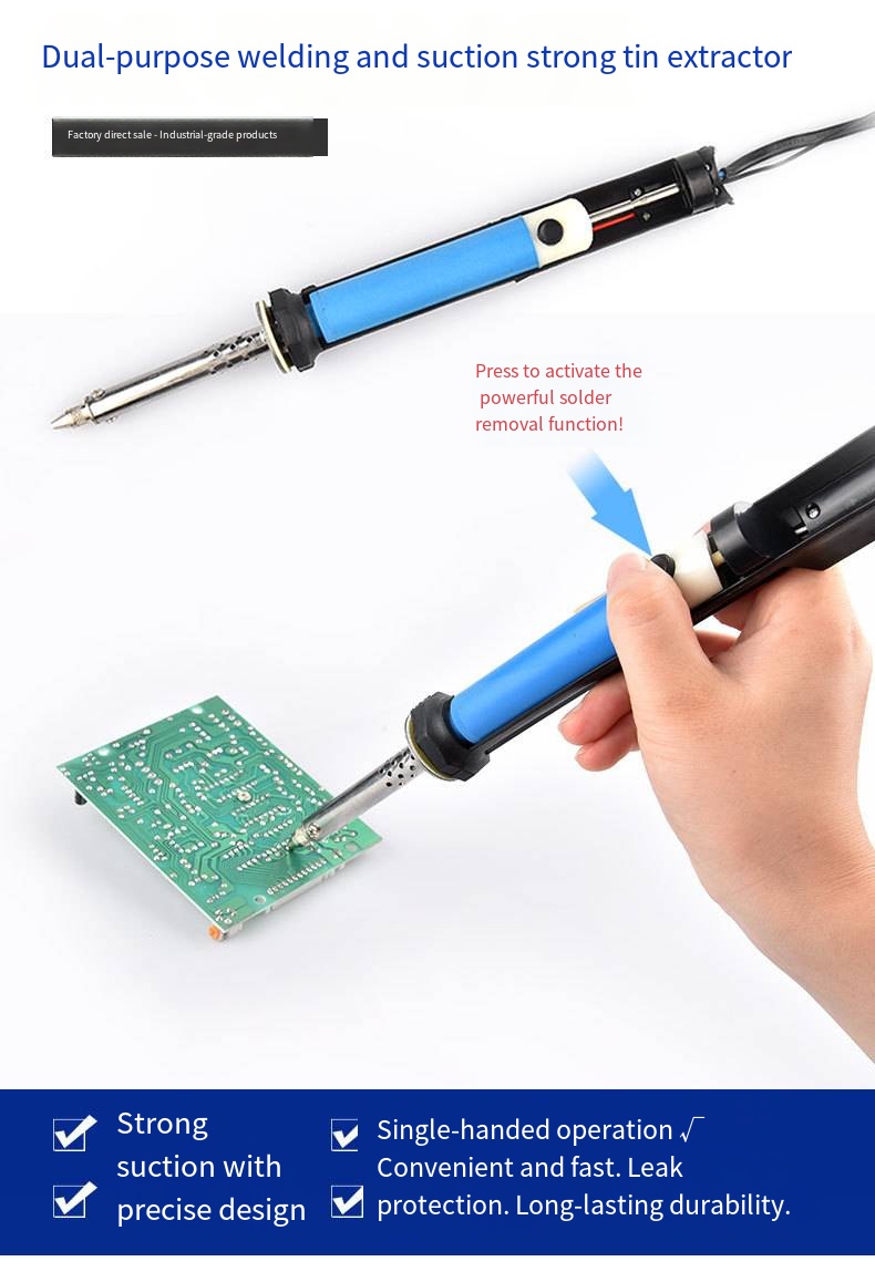 AC 110V/220V Electric Tin Suct - Desoldering Pump Electric Vacuum Station ulasan dan harga