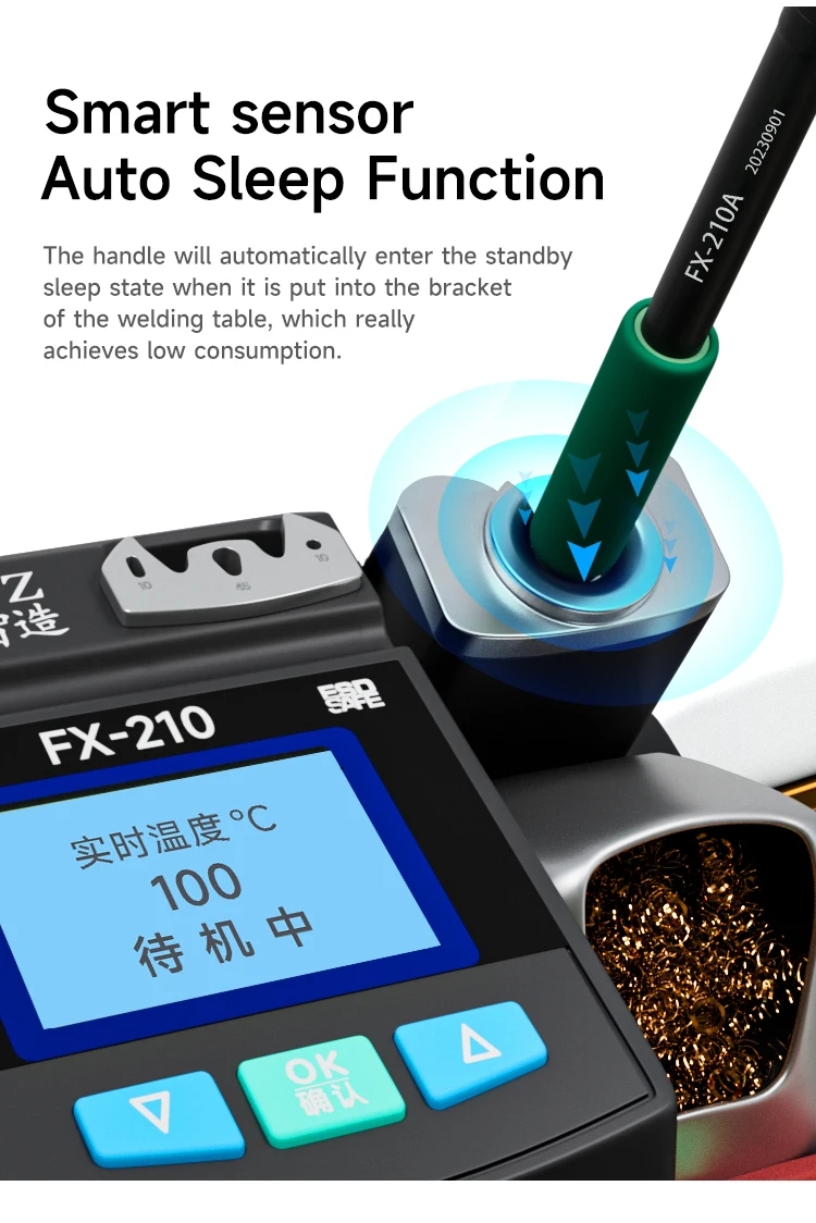XZZ FX-210 Super Precision Sol - C210 Precision Soldering Station ulasan dan harga