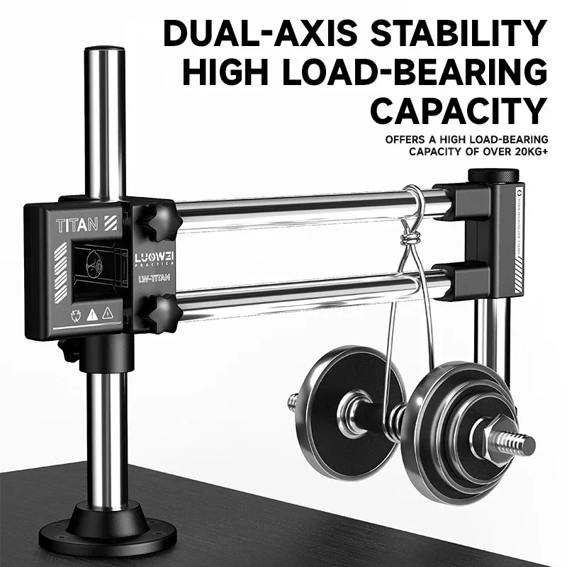 LUOWEI LW-GK02 Biaxal Double B - Articulating Arm Boom Stand Microscope ulasan dan harga