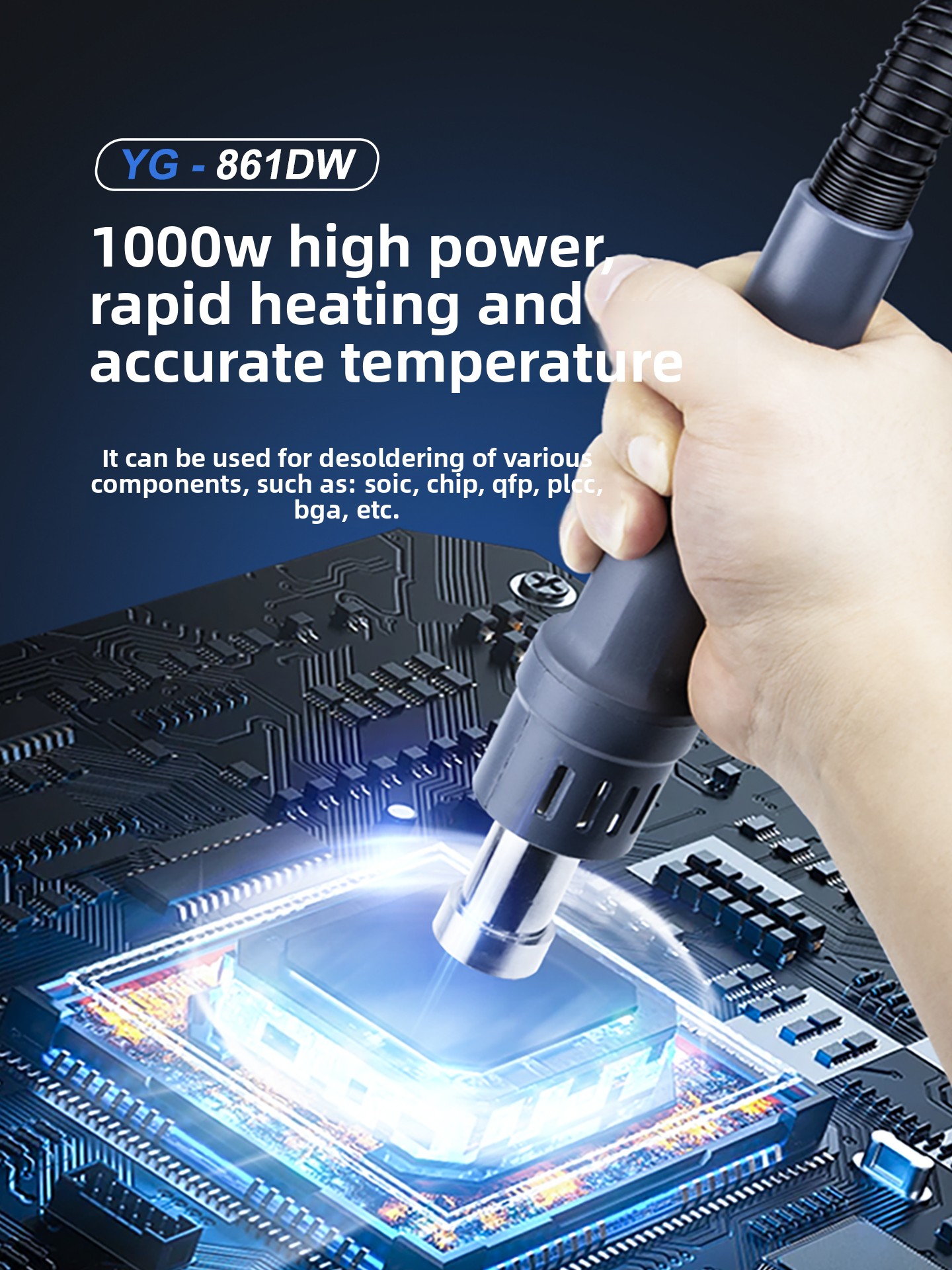 861DW 1000W Industrial Hot Air - Hot Air Rework Station 861Dw ulasan dan harga