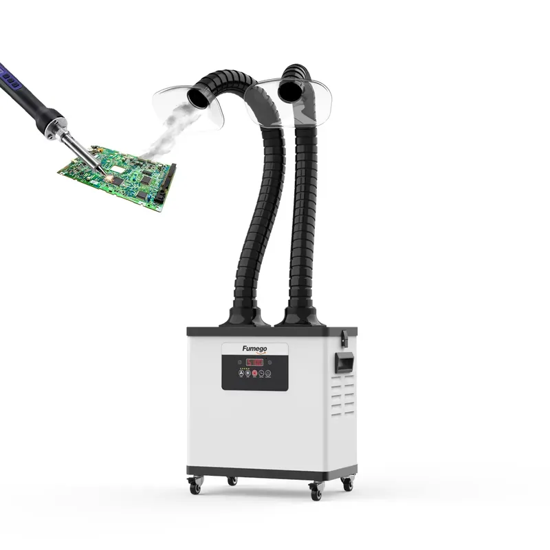 DX1002 Dual-Arm 200W Fume Extr - Fume Extractor Soldering Dual Arm ulasan dan harga